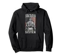 Not Just A Soldier She Is My Sister Female US Veteran Pullover Hoodie