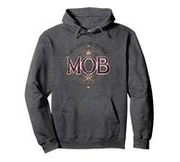 Not Just The Mother MOB Elegant Vintage Family Pride Pullover Hoodie, Adult Unisex, Dark Heather Grey, XXL