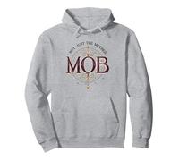 Not Just The Mother MOB Elegant Vintage Family Pride Pullover Hoodie, Adult Unisex, Heather Grey, XXL