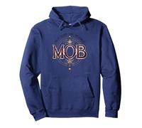 Not Just The Mother MOB Elegant Vintage Family Pride Pullover Hoodie, Adult Unisex, Navy, XXL