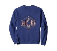 Not Just The Mother MOB Elegant Vintage Family Pride Sweatshirt, Adult Unisex, Navy, XXL
