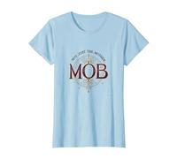 Not Just The Mother Mob Elegant Vintage Family Pride T-Shirt, Women, Baby Blue, XXL