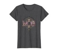 Not Just The Mother Mob Elegant Vintage Family Pride T-Shirt, Women, Dark Heather Grey, XXL