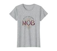 Not Just The Mother Mob Elegant Vintage Family Pride T-Shirt, Women, Heather Grey, XXL