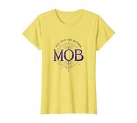 Not Just The Mother Mob Elegant Vintage Family Pride T-Shirt, Women, Lemon, XXL