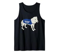 Not Keen On Men Dog Wearing a Warning Vest Jacket Tank Top