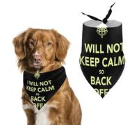 Not Keep Calm Back Off Pet Bandana Dogs Triangle Scarf Cats Handkerchief Puppy Costume