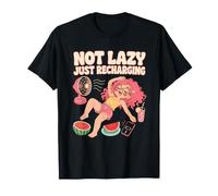 Not Lazy Just Recharging Introvert Funny Summer Humor T-Shirt