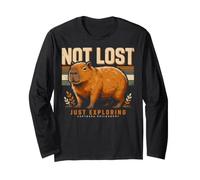 Not Lost Just Exploring Capybara Philosophy Long Sleeve T-Shirt