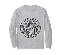 Not Lost Just Exploring Hiker Adventure Hiking Long Sleeve T-Shirt