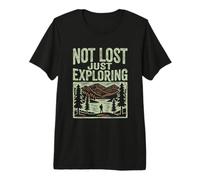 Not Lost Just Exploring Hiker Adventure Hiking Premium T-Shirt
