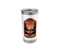 Not Lost Just Exploring Hiker Adventure Hiking Stainless Steel Insulated Tumbler