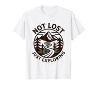Not Lost Just Exploring Hiker Adventure Hiking T-Shirt