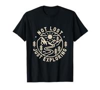 Not Lost Just Exploring Hiker Adventure Hiking T-Shirt
