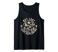 Not Lost Just Exploring Hiker Adventure Hiking Tank Top