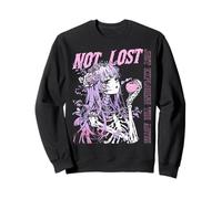 Not Lost, Just Exploring the Abyss Gothic Women Sweatshirt