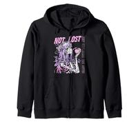 Not Lost, Just Exploring the Abyss Gothic Women Zip Hoodie