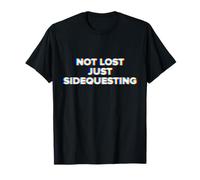 Not Lost Just Sidequesting EDM Techno Rave Optical Illusion T-Shirt