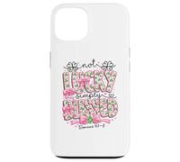 Not Lucky Simply Blessings Romans 4:7-8 Faith Inspiration Case for iPhone 13