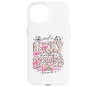 Not Lucky Simply Blessings Romans 4:7-8 Faith Inspiration Case for iPhone 15