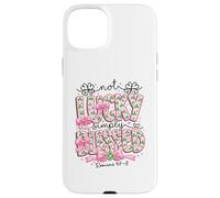 Not Lucky Simply Blessings Romans 4:7-8 Faith Inspiration Case for iPhone 15 Plus