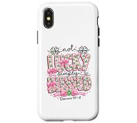 Not Lucky Simply Blessings Romans 4:7-8 Faith Inspiration Case for iPhone X/XS