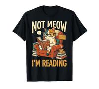 Not Meow I’m Reading Funny Cat Book Lover T-Shirt