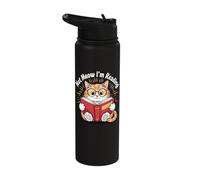 Not Meow I'm Reading Stainless Steel Insulated Water Bottle