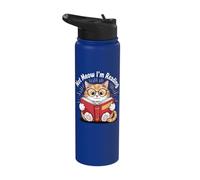 Not Meow I'm Reading Stainless Steel Insulated Water Bottle
