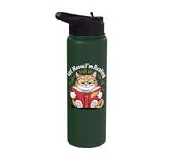 Not Meow I'm Reading Stainless Steel Insulated Water Bottle