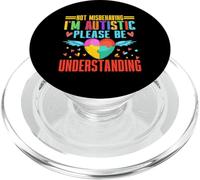 Not Misbehaving im autistic please be Understanding Autism PopSockets PopGrip for MagSafe