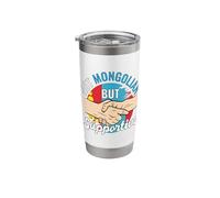 Not Mongolian But Supportive Country Traveler Mongolia Stainless Steel Insulated Tumbler