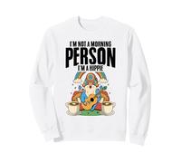 Not Morning Person I'm Hippie Coffee Mushroom Hipster Sweatshirt