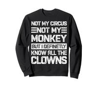 Not My Circus Not My Monkeys But I Know All The Clowns Retro Sweatshirt