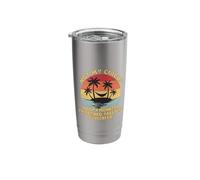 Not My Circus Not My Monkeys I'm Retired Funny Beach Retired Stainless Steel Insulated Tumbler