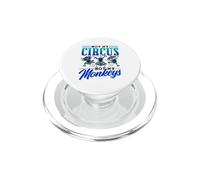 Not My Circus Not My Monkeys Saying Monkey Lover Animal PopSockets PopGrip for MagSafe