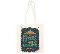 Not My Circus Not My Monkeys Unisex Beige Tote Bag Reusable Bag