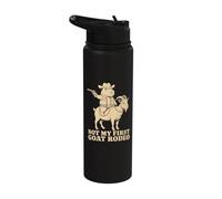 Not My First Goat Rodeo Capybara Lovers Stainless Steel Insulated Water Bottle