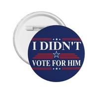 Not My President I Didn'T Vote For Him Anti-47 Badges Bag Cloth Cap Decor Pins 1 Pcs