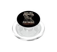 Not My Problem Anymore - Funny Skeleton Relaxing Design PopSockets PopGrip for MagSafe