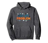 Not My Problem: Carefree Attitude for Stress Relief Pullover Hoodie, Adult Unisex, Dark Heather Grey, S