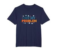 Not My Problem: Carefree Attitude for Stress Relief T-Shirt, Men's Big and Tall, Navy, 4X Tall