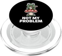 Not My Problem Funny Frog Banjo Cottagecore Humor PopSockets PopGrip for MagSafe