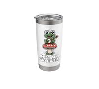 Not My Problem Funny Frog Banjo Cottagecore Humor Stainless Steel Insulated Tumbler