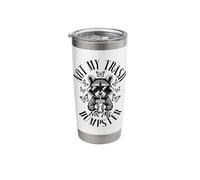 Not My Problem Raccoon Funny Introvert Sarcastic Mood Casual Stainless Steel Insulated Tumbler