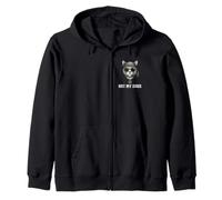 Not My Sons Cat Peace Sign Bandana US Flag Cat Parents Zip Hoodie