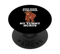 Not Now Partner My Tummy Hurts Western Cowboy Bigfoot IBS PopSockets Adhesive PopGrip