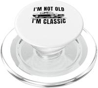 Not Old but Classic | Fun Design Old Car Mens Graphic PopSockets PopGrip for MagSafe