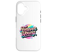 Not Old, but Forever Young. Motivational 80s 90s Design Case for iPhone 16