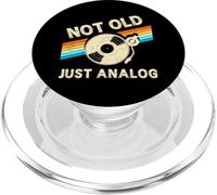 Not Old Just Analog Fathers Day Retro Vinyl Music Record PopSockets PopGrip for MagSafe
